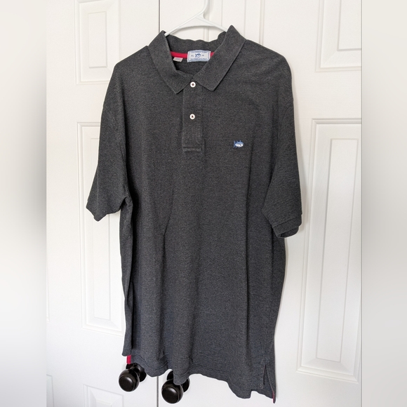 Southern Tide Men's Skipjack Polo Shirt, Grey sz XL - Picture 2 of 2